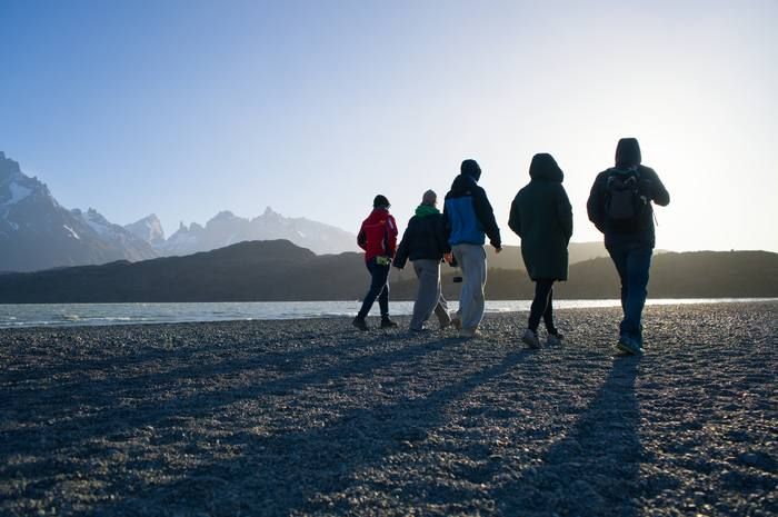 Grey Lake beach walk Patagonia